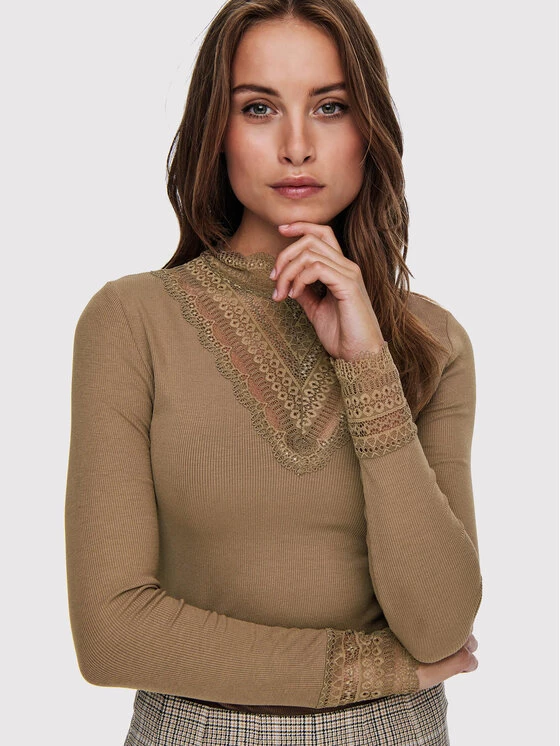 ONLY Γυναίκες Μπλουζάκια Μπλουζάκι Tilde 15207788 Μπεζ Regular Fit 6 ONLY Γυναίκες Μπλουζάκια Μπλουζάκι Tilde 15207788 Μπεζ Regular Fit - Image 4