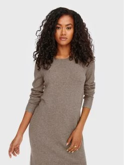 ONLY Γυναίκες Πλεκτά Φορέματα Φόρεμα υφασμάτινο Rica 15275248 Καφέ Slim Fit -Φτηνός Only Κατάστημα unnamed file 1043