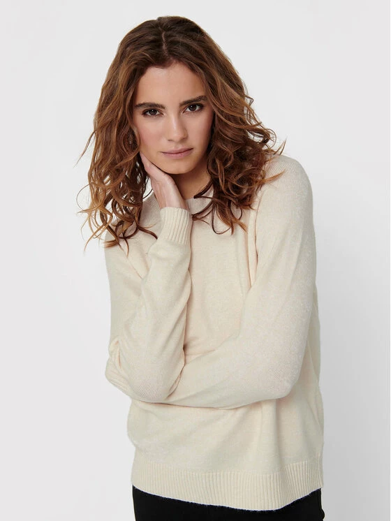 ONLY Γυναίκες Πουλόβερ Lesly 15170427 Μπεζ Loose Fit 6 ONLY Γυναίκες Πουλόβερ Lesly 15170427 Μπεζ Loose Fit - Image 4