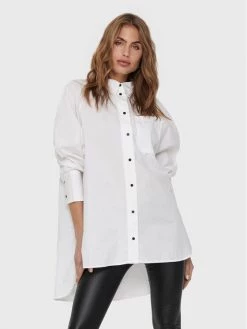 ONLY Γυναίκες Casual Πουκάμισα Πουκάμισο Selma 15229736 Λευκό Relaxed Fit