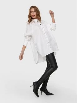 ONLY Γυναίκες Casual Πουκάμισα Πουκάμισο Selma 15229736 Λευκό Relaxed Fit -Φτηνός Only Κατάστημα unnamed file 1088