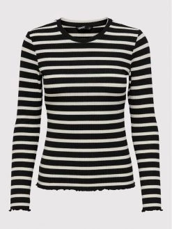 ONLY Γυναίκες Μπλουζάκια Μπλουζάκι Emma 15255950 Μαύρο Slim Fit