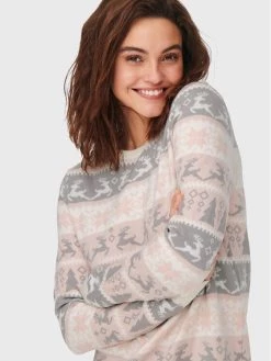 ONLY Γυναίκες Πλεκτά Φορέματα Φόρεμα υφασμάτινο Xmas 15272342 Ροζ Regular Fit -Φτηνός Only Κατάστημα unnamed file 109