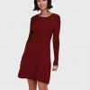 ONLY Γυναίκες Πλεκτά Φορέματα Φόρεμα υφασμάτινο Alma 15185761 Μπορντό Regular Fit -Φτηνός Only Κατάστημα unnamed file 1109