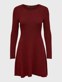 ONLY Γυναίκες Πλεκτά Φορέματα Φόρεμα υφασμάτινο Alma 15185761 Μπορντό Regular Fit -Φτηνός Only Κατάστημα unnamed file 1113