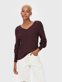 ONLY Γυναίκες Πουλόβερ Atia 15230147 Μπορντό Regular Fit