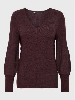 ONLY Γυναίκες Πουλόβερ Atia 15230147 Μπορντό Regular Fit -Φτηνός Only Κατάστημα unnamed file 1122