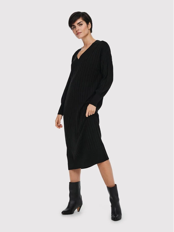 ONLY Γυναίκες Πλεκτά Φορέματα Φόρεμα υφασμάτινο New Tessa 15236372 Μαύρο Regular Fit 4 ONLY Γυναίκες Πλεκτά Φορέματα Φόρεμα υφασμάτινο New Tessa 15236372 Μαύρο Regular Fit - Image 2