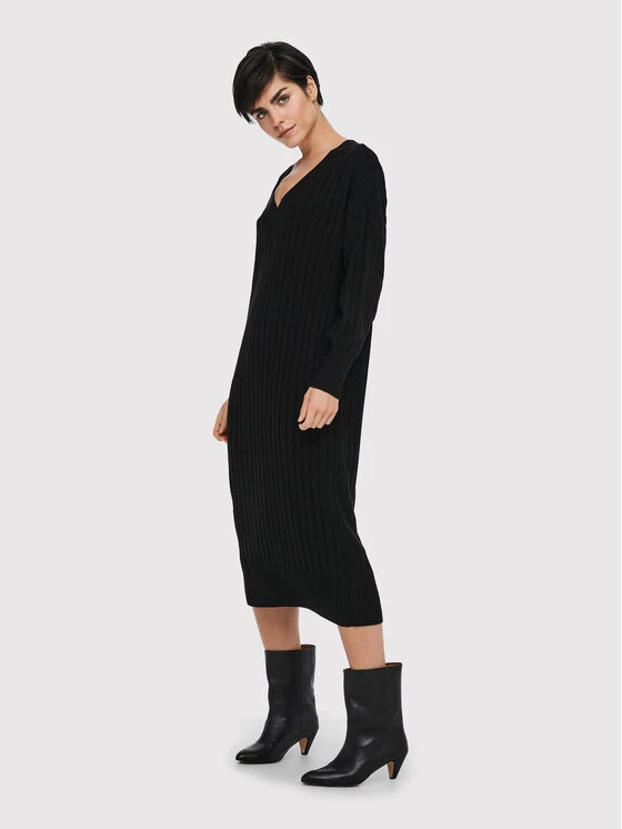 ONLY Γυναίκες Πλεκτά Φορέματα Φόρεμα υφασμάτινο New Tessa 15236372 Μαύρο Regular Fit 5 ONLY Γυναίκες Πλεκτά Φορέματα Φόρεμα υφασμάτινο New Tessa 15236372 Μαύρο Regular Fit - Image 3