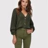 ONLY Γυναίκες Ζακέτες Ζακέτα Rosie 15210622 Πράσινο Regular Fit
