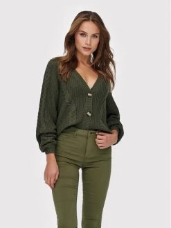 ONLY Γυναίκες Ζακέτες Ζακέτα Rosie 15210622 Πράσινο Regular Fit