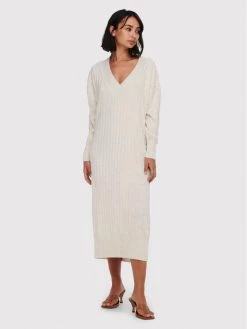 ONLY Γυναίκες Πλεκτά Φορέματα Φόρεμα υφασμάτινο New Tessa 15236372 Μπεζ Regular Fit