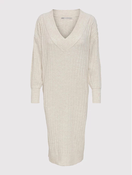 ONLY Γυναίκες Πλεκτά Φορέματα Φόρεμα υφασμάτινο New Tessa 15236372 Μπεζ Regular Fit 8 ONLY Γυναίκες Πλεκτά Φορέματα Φόρεμα υφασμάτινο New Tessa 15236372 Μπεζ Regular Fit - Image 6