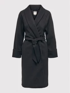 ONLY Γυναίκες Μεταβατικά Παλτά Παλτό μεταβατικό Wembley 15263418 Μαύρο Regular Fit