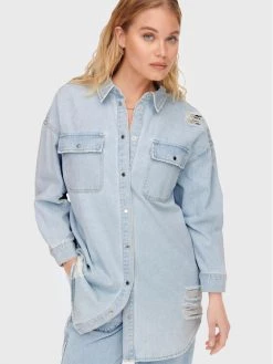 ONLY Γυναίκες Casual Πουκάμισα Τζιν πουκάμισο Kasia 15265390 Μπλε Relaxed Fit -Φτηνός Only Κατάστημα unnamed file 1241