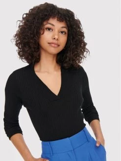 ONLY Γυναίκες Μπλουζάκια Μπλουζάκι Nimone 15267703 Μαύρο Slim Fit -Φτηνός Only Κατάστημα unnamed file 1249