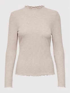 ONLY Γυναίκες Μπλουζάκια Μπλουζάκι Emma 15180040 Μπεζ Slim Fit -Φτηνός Only Κατάστημα unnamed file 1262