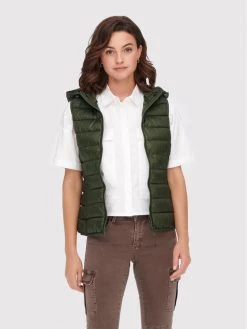 ONLY Γυναίκες Γιλέκα Γιλέκο New Tahoe 15205760 Πράσινο Regular Fit