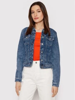 ONLY Γυναίκες Τζιν Μπουφάν Τζιν μπουφάν Tia 15170682 Σκούρο μπλε Regular Fit