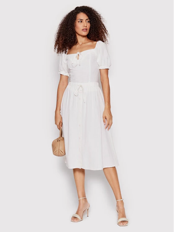 ONLY Γυναίκες Φούστα Midi Caro 15255151 Λευκό Regular Fit 4 ONLY Γυναίκες Φούστα Midi Caro 15255151 Λευκό Regular Fit - Image 2