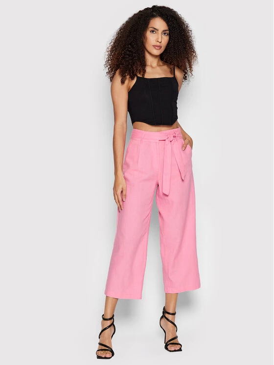 ONLY Γυναίκες Παντελόνες Παντελόνα Caro 15255128 Ροζ Regular Fit 4 ONLY Γυναίκες Παντελόνες Παντελόνα Caro 15255128 Ροζ Regular Fit - Image 2