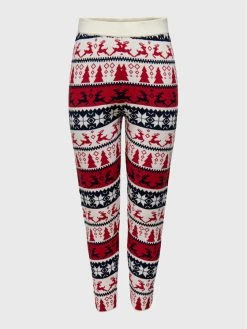 ONLY Γυναίκες Παντελόνια Φόρμας Πλεκτό παντελόνι Xmas 15272171 Έγχρωμο Regular Fit