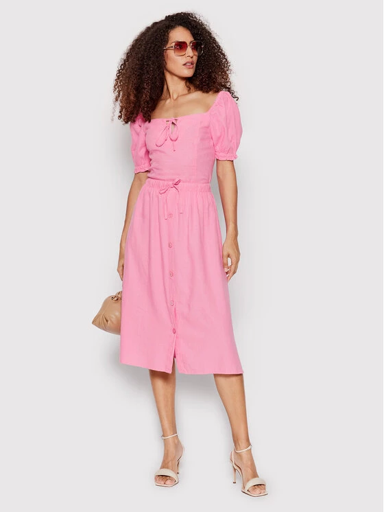 ONLY Γυναίκες Φούστα Midi Caro 15255151 Ροζ Regular Fit 4 ONLY Γυναίκες Φούστα Midi Caro 15255151 Ροζ Regular Fit - Image 2