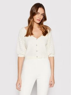 ONLY Γυναίκες Ζακέτες Ζακέτα Priscilla 15255612 Λευκό Regular Fit