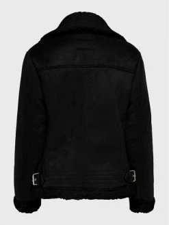 ONLY Γυναίκες Γούνες & Πανωφόρια από προβιά Δέρμα προβάτου Diana 15205618 Μαύρο Regular Fit -Φτηνός Only Κατάστημα unnamed file 166