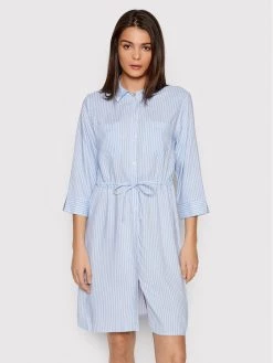 ONLY Γυναίκες Φορέματα σε Στυλ Πουκάμισο & Σεμιζιέ Φόρεμα πουκάμισο Tamari 15185738 Μπλε Regular Fit