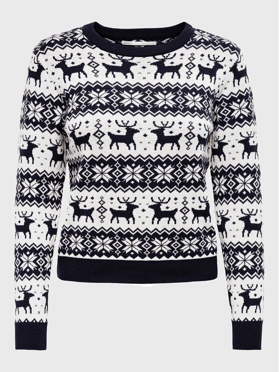 ONLY Γυναίκες Πουλόβερ Xmas 15272148 Σκούρο μπλε Regular Fit 8 ONLY Γυναίκες Πουλόβερ Xmas 15272148 Σκούρο μπλε Regular Fit - Image 6