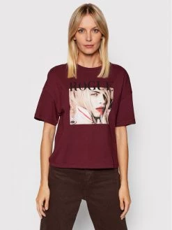 ONLY Γυναίκες T-shirts T-Shirt Icon Tribute 15265368 Μπορντό