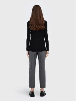 ONLY Γυναίκες Μπλουζάκια Ζιβάγκο Sille 15256046 Μαύρο Slim Fit -Φτηνός Only Κατάστημα unnamed file 171