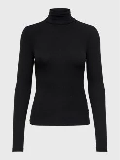 ONLY Γυναίκες Μπλουζάκια Ζιβάγκο Sille 15256046 Μαύρο Slim Fit -Φτηνός Only Κατάστημα unnamed file 174