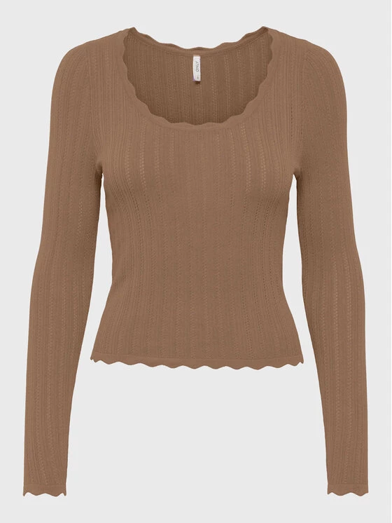 ONLY Γυναίκες Πουλόβερ Dee 15259708 Καφέ Regular Fit 3 ONLY Γυναίκες Πουλόβερ Dee 15259708 Καφέ Regular Fit