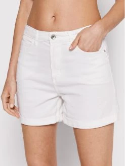 ONLY Γυναίκες Τζιν Σορτς Τζιν σορτσάκια Vega 15230571 Λευκό Mom Fit