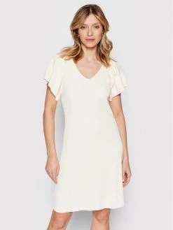 ONLY Γυναίκες Πλεκτά Φορέματα Φόρεμα υφασμάτινο Leelo 15268705 Μπεζ Regular Fit