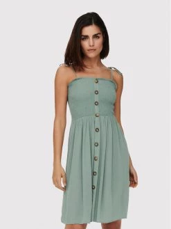 ONLY Γυναίκες Καλοκαιρινά Φορέματα Φόρεμα καλοκαιρινό Annika 15193884 Πράσινο Slim Fit