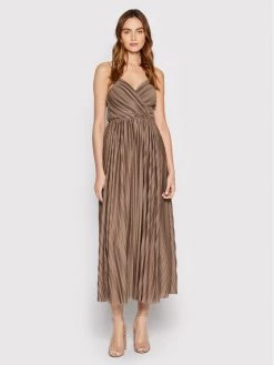 ONLY Γυναίκες Καλοκαιρινά Φορέματα Φόρεμα καλοκαιρινό Elema 15207351 Καφέ Regular Fit