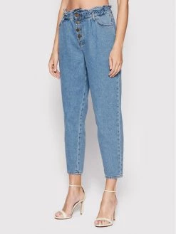 ONLY Γυναίκες Boyfriends Τζιν Cuba 15231087 Μπλε Slouchy Fit