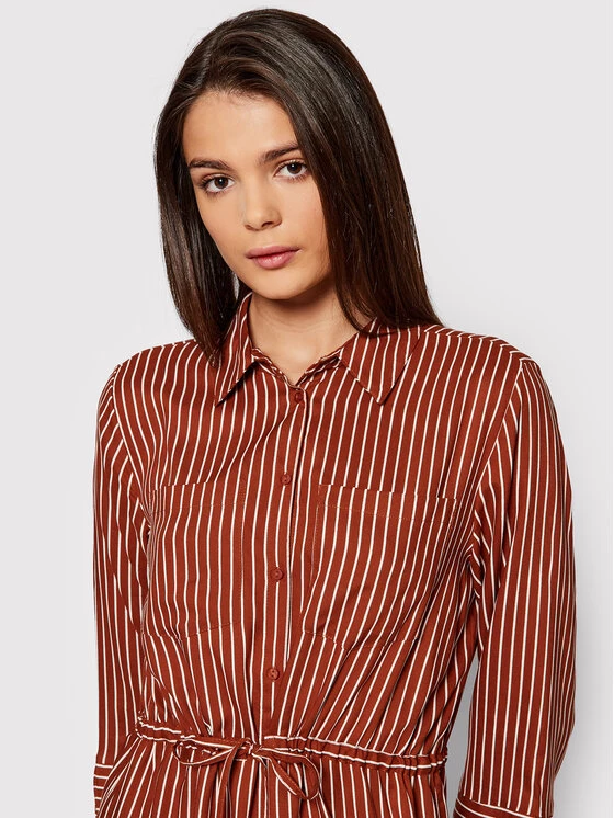 ONLY Γυναίκες Φορέματα σε Στυλ Πουκάμισο & Σεμιζιέ Φόρεμα πουκάμισο Tamari 15185738 Καφέ Regular Fit 6 ONLY Γυναίκες Φορέματα σε Στυλ Πουκάμισο & Σεμιζιέ Φόρεμα πουκάμισο Tamari 15185738 Καφέ Regular Fit - Image 4