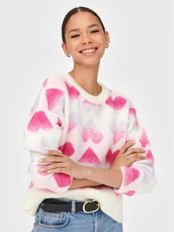 ONLY Γυναίκες Πουλόβερ Laida 15259434 Ροζ Regular Fit -Φτηνός Only Κατάστημα unnamed file 206