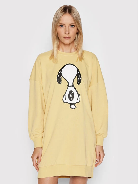 ONLY Γυναίκες Πλεκτά Φορέματα Φόρεμα υφασμάτινο Peanuts 15255748 Κίτρινο Relaxed Fit 3 ONLY Γυναίκες Πλεκτά Φορέματα Φόρεμα υφασμάτινο Peanuts 15255748 Κίτρινο Relaxed Fit
