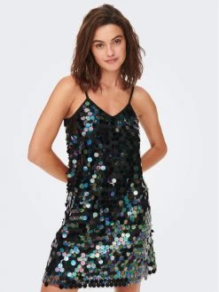 ONLY Γυναίκες Κοκτέιλ Φορέματα Φόρεμα κοκτέιλ Emili 15279214 Μαύρο Regular Fit -Φτηνός Only Κατάστημα unnamed file 2173