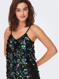 ONLY Γυναίκες Κοκτέιλ Φορέματα Φόρεμα κοκτέιλ Emili 15279214 Μαύρο Regular Fit -Φτηνός Only Κατάστημα unnamed file 2174