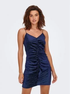 ONLY Γυναίκες Κοκτέιλ Φορέματα Φόρεμα κοκτέιλ Jiana 15278064 Σκούρο μπλε Slim Fit