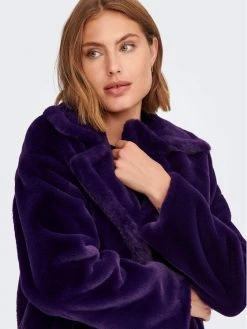 ONLY Γυναίκες Γούνες & Πανωφόρια από προβιά Γούνα Rikke 15273307 Μωβ Relaxed Fit -Φτηνός Only Κατάστημα unnamed file 2261