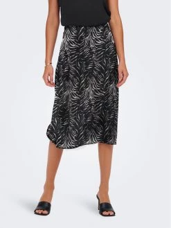 ONLY Γυναίκες Φούστα Midi Mille 15275847 Μαύρο Regular Fit