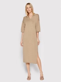 ONLY Γυναίκες Πλεκτά Φορέματα Φόρεμα υφασμάτινο Bella 15255627 Μπεζ Relaxed Fit -Φτηνός Only Κατάστημα unnamed file 2359