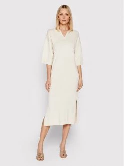 ONLY Γυναίκες Πλεκτά Φορέματα Φόρεμα υφασμάτινο Bella 15255627 Μπεζ Relaxed Fit -Φτηνός Only Κατάστημα unnamed file 2364